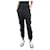Stella Mc Cartney Black wrinkled cropped trousers - size UK 6 Wool  ref.1252635