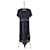 La robe longue en dentelle noire de The Kooples Polyester Viscose Polyamide  ref.1252645