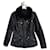 Barbour International Black Waxed Faux Fur Moto Jacket Cotton  ref.1252655