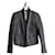 Sandro black/silver tweed jacket Cotton Polyester Wool Viscose  ref.1252656