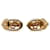 Pendientes de clip con logotipo dorado Dior Metal Chapado en oro  ref.1252733