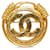Chanel Gold CC Brosche Golden Metall Vergoldet  ref.1252735