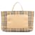 Burberry Brown House Check Tote Beige Cloth Cloth  ref.1252737