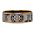 Hermès Hermes Grau Breites Emaille-Armband Metall Vergoldet  ref.1252749