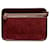 Saint Laurent Red Le Monogramme Suede Clutch Leather Pony-style calfskin  ref.1252753