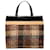 Burberry Brown Plaid Wool Handbag Beige Cloth  ref.1252761