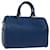 Louis Vuitton Epi Speedy 25 Bolsa de Mão Azul Toledo M43015 Autenticação de LV 66553 Couro  ref.1252805