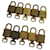 Louis Vuitton padlock 10set Padlock Gold Tone LV Auth ep3235 Metal  ref.1252904