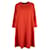 Yves Saint Laurent Midi Dress Red Silk  ref.1252918