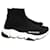 Sneakers chaussettes en tricot noir et blanc Balenciaga Speed Synthétique  ref.1252968