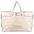 Gucci Abbey Shopper-Tasche aus Jacquard mit GG-Monogramm Weiß Leder  ref.1253045