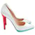 Christian Louboutin Pigalle Plato heels White Patent leather  ref.1253092
