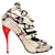 Giuseppe Zanotti Zapatos de tacón de piel de serpiente con tacones rojos  ref.1253163