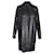 Escada Open Front Laser Grid Coat in Black Lamb Leather  ref.1253167