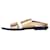 Marni Gold leather sandals Golden Metallic  ref.1253195