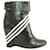Yohji Yamamoto Black Boots with White Stripes Leather  ref.1253232