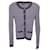 Timeless Chanel Striped Buttoned Cardigan aus marineblauer Baumwolle  ref.1253271