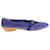 Salvatore Ferragamo Chaussures plates en daim bleu Cuir  ref.1253383