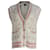 Classique Gilet tricoté boutonné sur le devant Chanel en viscose beige Fibre de cellulose  ref.1253454
