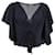 Lanvin Ruched Front Top in Navy Blue Cotton  ref.1253477