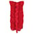 Diane Von Furstenberg Strapless Ruffled Mini Dress in Burgundy Polyester Dark red  ref.1253492