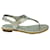 Michael Kors Metallic Thong Sandals Leather  ref.1253499