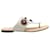 Fendi Light Grey Leather Studded Thong Sandals  ref.1253500