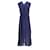 Tommy Hilfiger Vestido cruzado de viscosa con cinturón para mujer Azul Fibra de celulosa  ref.1253506