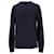 Tommy Hilfiger Suéter masculino luxuoso de lã com gola redonda Azul marinho  ref.1253508