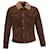 Tom Ford Shearling-Collar Trucker Jacket in Brown Suede  ref.1253528