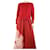 Isabel Marant Etoile Jersey rojo con aberturas laterales - talla UK 10 Roja Algodón  ref.1253653