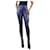 Thierry Mugler Blue embossed trousers - size UK 8  ref.1253659
