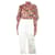 Autre Marque Multicoloured cropped floral printed top - size UK 10 Multiple colors Polyester  ref.1253663