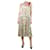 Red Valentino Multi floral printed pleated midi dress - size UK 12 Multiple colors Polyester  ref.1253665