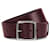 Cinto de cintura drapeado de couro bordô Alexander McQueen Hardware prateado  ref.1253690