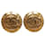 Brincos Chanel Gold CC Clip On Dourado Metal Banhado a ouro  ref.1253701