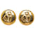 Brincos Chanel Gold Mademoiselle Clipe Dourado Metal Banhado a ouro  ref.1253709