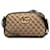 Gucci Brown Small GG Canvas Marmont Matelasse Camera Bag Beige Cloth Cloth  ref.1253739