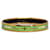Hermès Pulseira Hermes Verde Esmalte Estreita Metal Banhado a ouro  ref.1253751