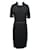Chanel Nouvelle robe en tweed noir avec ceinture en perles CC.  ref.1253790