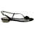 Nicholas Kirkwood Black Sandals with Glitter Elements Leather  ref.1253817