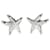 TIFFANY & CO. Brincos Elsa Peretti Vintage Diamond Starfish em Platina 0.3 ctw Prata Metálico Metal  ref.1253849