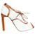Bally Whisky Calf Open Toe Pumps White Leather  ref.1253855