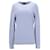 Tommy Hilfiger Pull à col rond en micro-tricot pour hommes Coton Bleu Bleu clair  ref.1253928