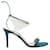 Gianvito Rossi Teal lBue PVC Suede Strappy Sandals Blue Leather  ref.1253981