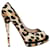 Casadei Zapatos de salón Lady Peep con estampado de leopardo Cuero  ref.1253985