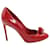 Louis Vuitton Cubic Wonder Heels aus rotem Leder  ref.1254009