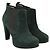 Ganni Botines Fiona de ante verde - vista 2