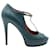 Gucci Teal Leather Betty T-Strap Platform Pumps Green  ref.1254054