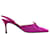 Chanel Pony Hair Fuchsia Pointed Toe Slingback Heels Pink Leather  ref.1254083